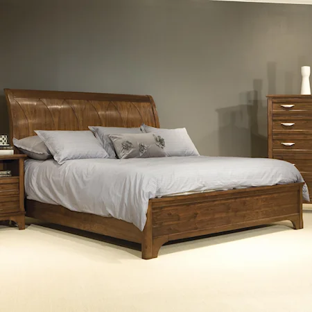 Complete Queen Sleigh Bed